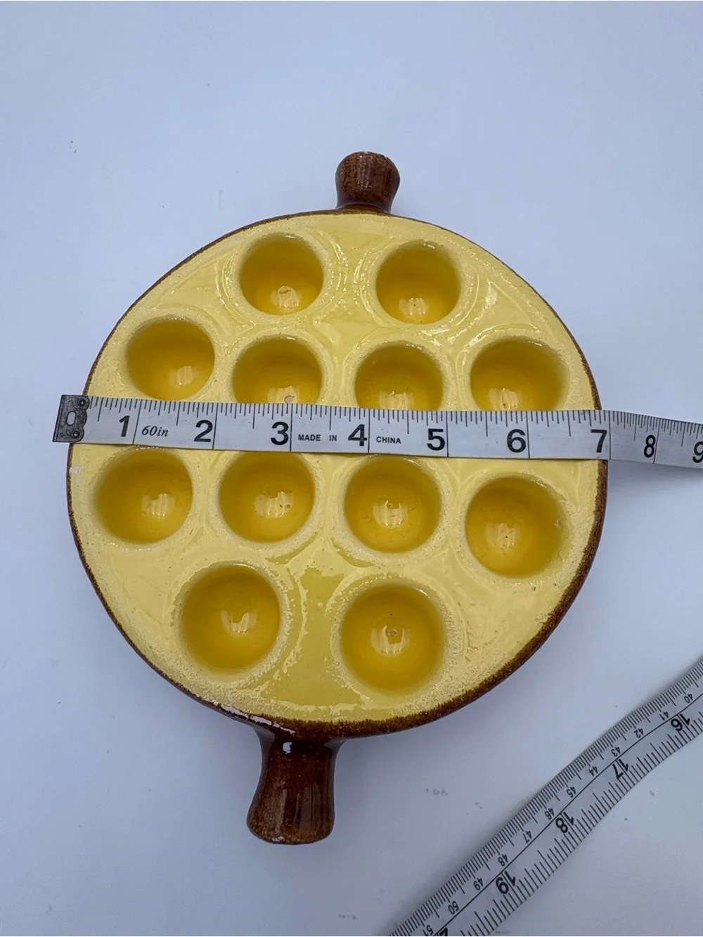 Vintage French Stoneware Escargot Baking Dish